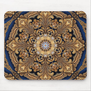 Mousepad Dourado Azul