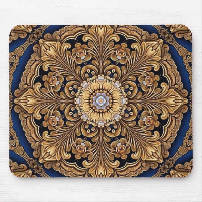 Mousepad Dourado Azul (Frente)