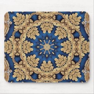 Mousepad Dourado Azul