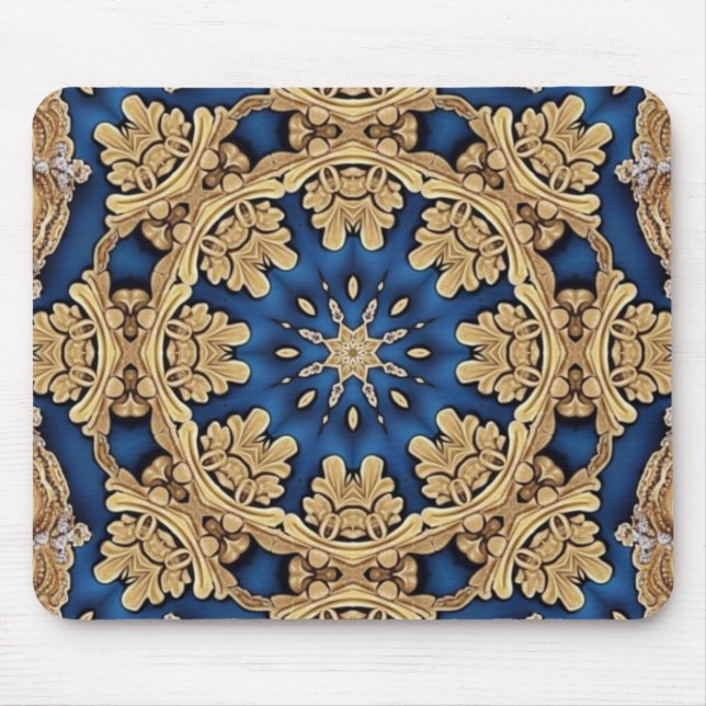 Mousepad Dourado Azul (Frente)