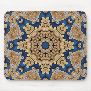 Mousepad Dourado Azul