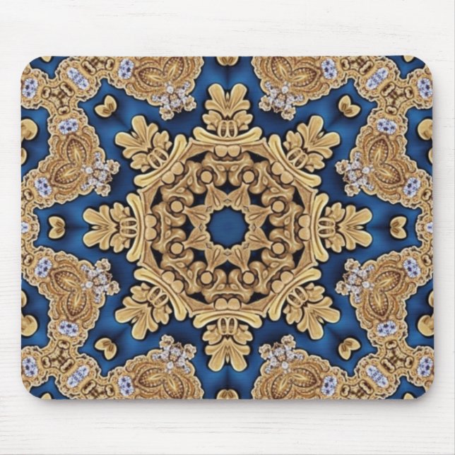 Mousepad Dourado Azul (Frente)