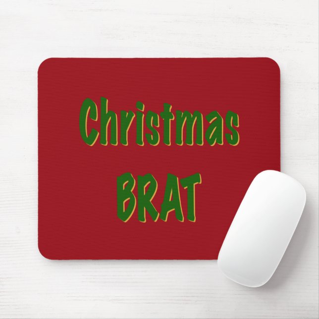Mousepad Dourado Brat da Floresta de Natal (Com mouse)