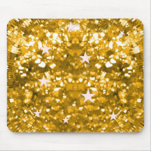 Mousepad Dourado da diva do brilho e das estrelas