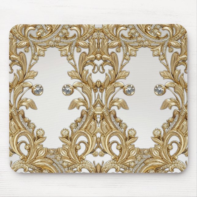 Mousepad Dourado Decorativo (Frente)