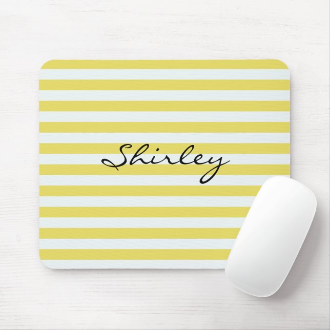 Mousepad Dourado e branco pálido por Shirley Taylor (Com mouse)