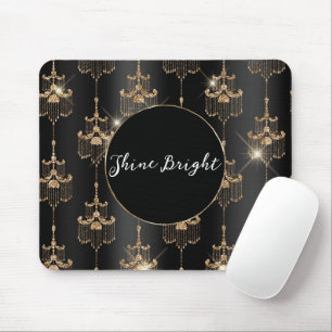 Mousepad Dourado Geliers Pretos