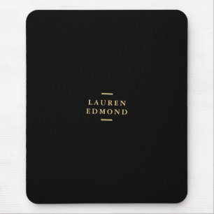 Mousepad Dourado Mínimo de Brushaft preto profissional
