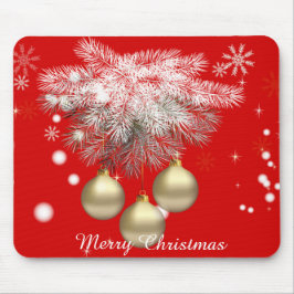 Mousepad Dourado Natal e Prata Natal