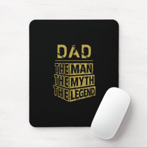 Mousepad Dourado Nome Personalizado O Homem O Mito A Legend