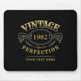 Mousepad Dourado Vintage Envelhecido à Perfeição Aniversári