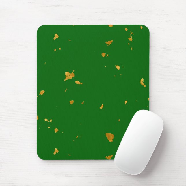 Mousepad Dourados Flakes em Emerald Green (Com mouse)