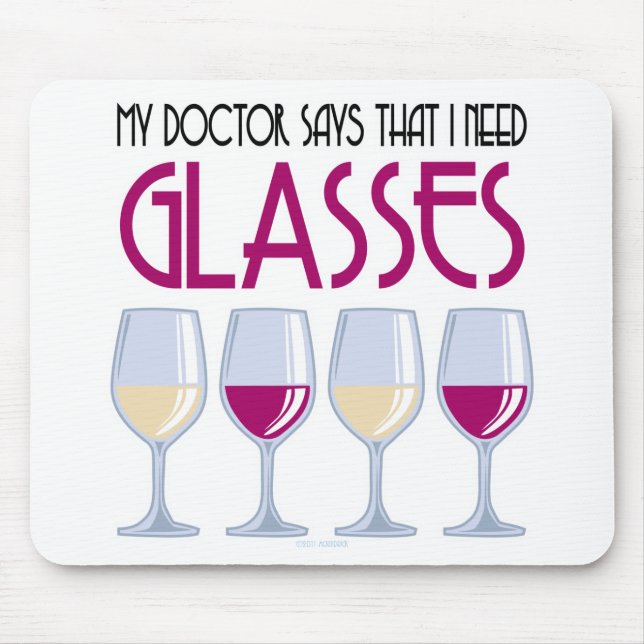 Mousepad Doutor Dizer Eu Necessidade Vidro (Frente)