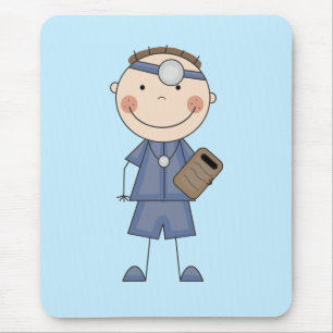Mousepad Doutor masculino T-shirt e presentes