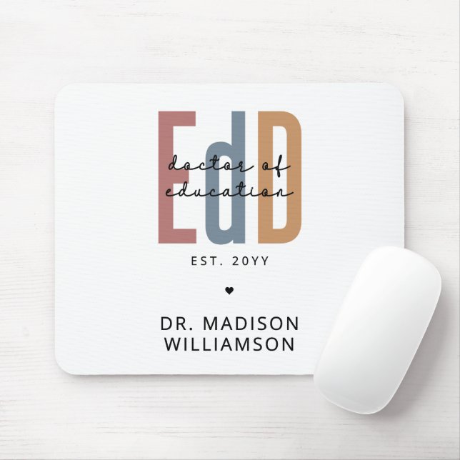 Mousepad Doutorado Personalizado Em Educação (Com mouse)