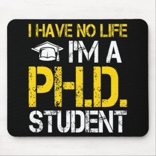 Mousepad Doutorado PhD Estudante Engraçado Doutorado Presen