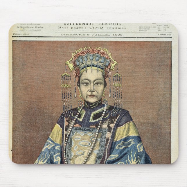 Mousepad Dowager de imperatriz Tz'U-Hsi de China (Frente)