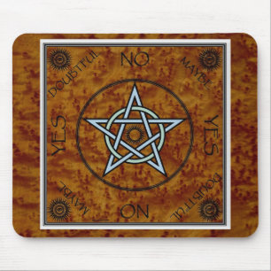 Mousepad Dowsing da adivinhação da feitiçaria do Pentagr