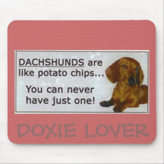 Mousepad doxie_potato_chips, AMANTE de DOXIE