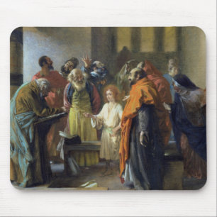 Mousepad Doze-ano Jesus idoso no templo, 1851