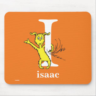 Mousepad Dr. Seuss ABC: Letra I - Branco Adicione seu nom
