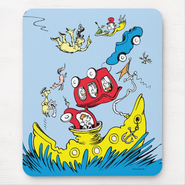 Mousepad Dr. Seuss | Cena dos Ovos Verdes e Presunto (Frente)