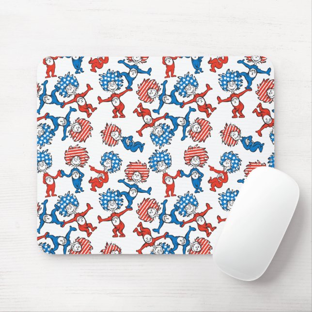 Mousepad Dr. Seuss | Coisa Um Coisa Dois Padrão Bandeira do (Com mouse)