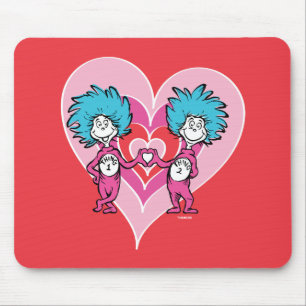 Mousepad Dr. Seuss Dia dos Namorados Coisa Um Coisa Dois