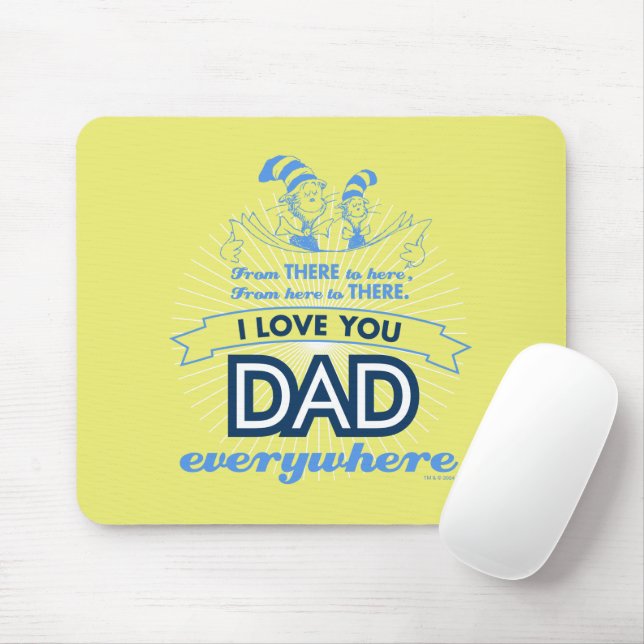 Mousepad Dr. Seuss | Eu Te Amo Papai Em Qualquer Lugar (Com mouse)