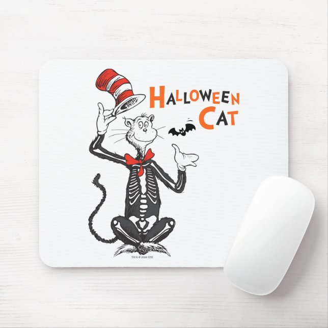 Mousepad Dr. Seuss | Gato no Chapéu de Halloween (Com mouse)