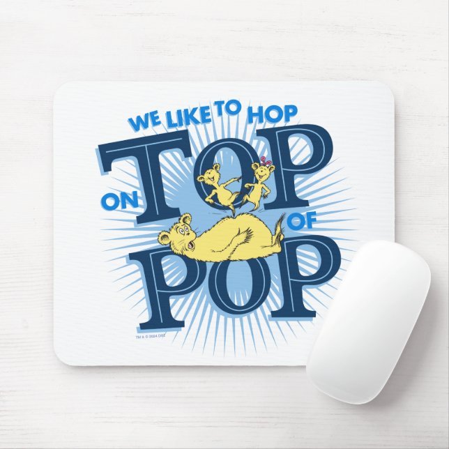 Mousepad Dr. Seuss | Gostaríamos De Salto No Topo Da Pop (Com mouse)
