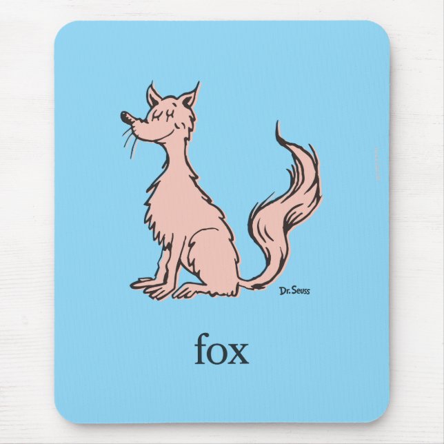 Mousepad Dr. Seuss | Raposa Rosa (Frente)