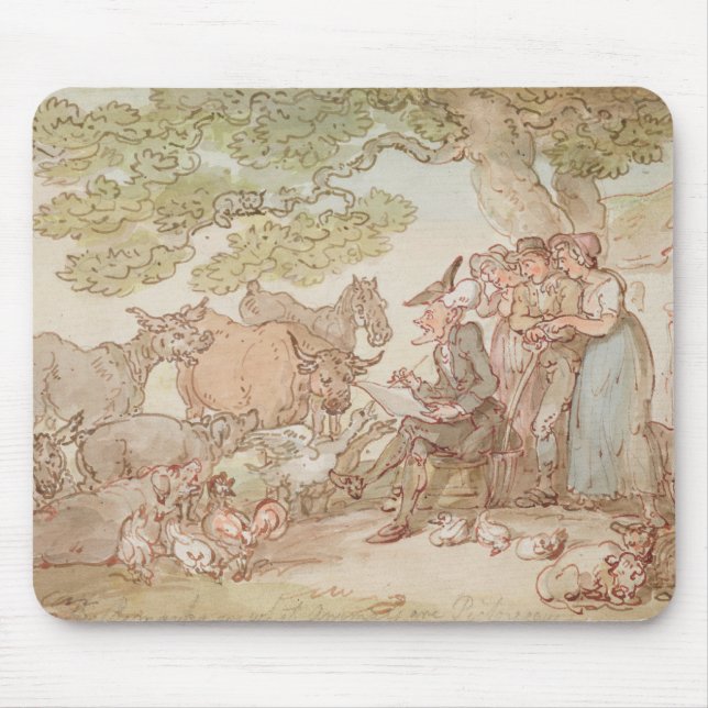 Mousepad Dr. Sintaxe que esboça após a natureza (Frente)