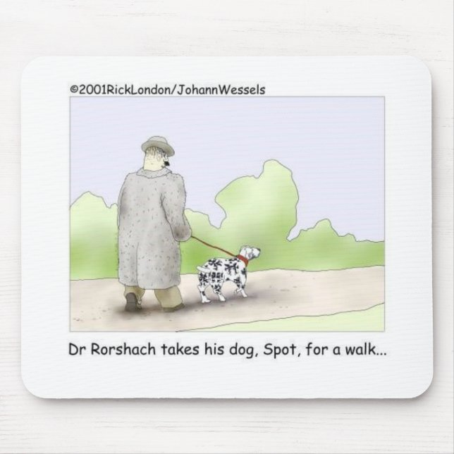 Mousepad Dra. Roarshach - Presentes, Camisetas e Coleções (Frente)