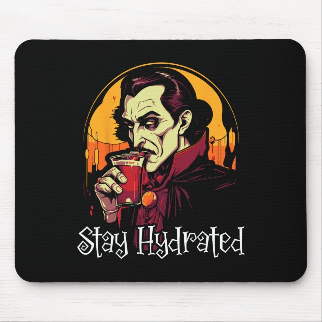 Mousepad Dracula Halloween Trick Ou Trate Vamp Spooky (Frente)