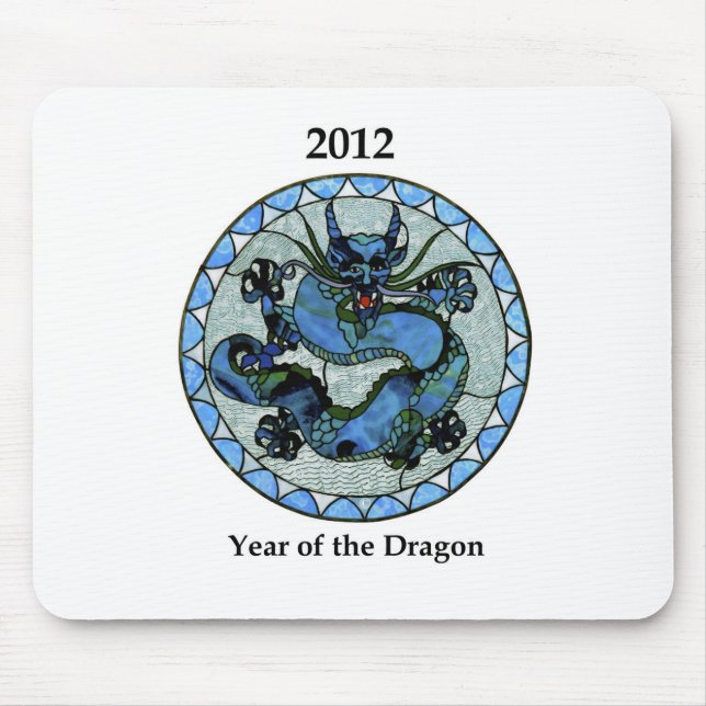 Mousepad Dragão 2012 de Zazzle (Frente)
