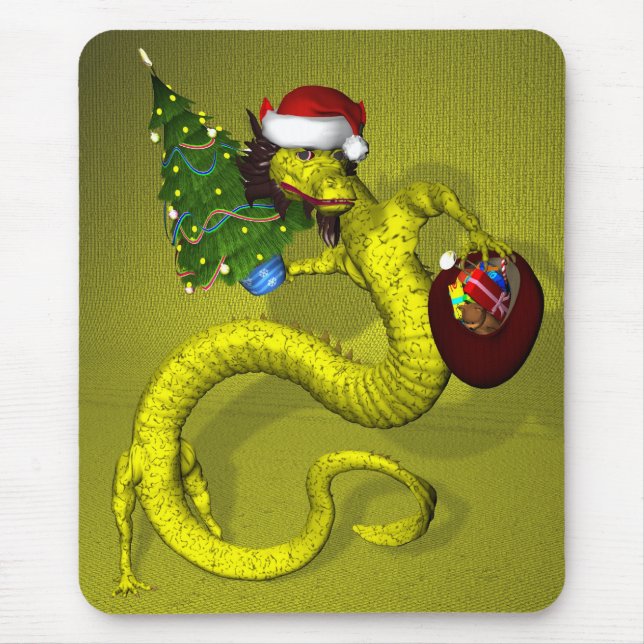 Mousepad Dragão Amarelo (Frente)