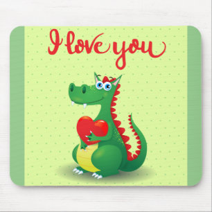Mousepad Dragão apaixonado