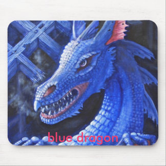 Mousepad Dragão azul