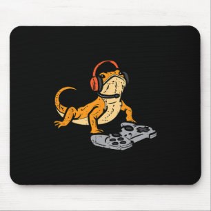 Mousepad Dragão Barbudo Video Game Humor Gamer Animal Homen