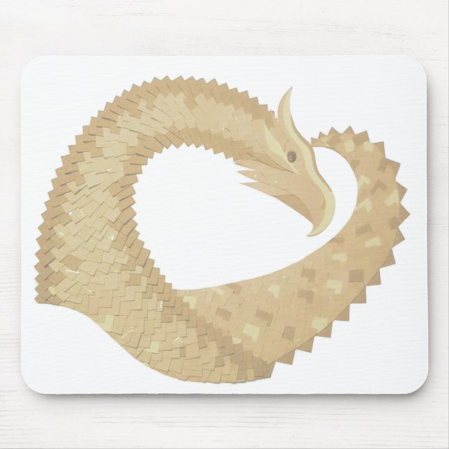 Mousepad Dragão cardíaco Sandstone em branco (Frente)