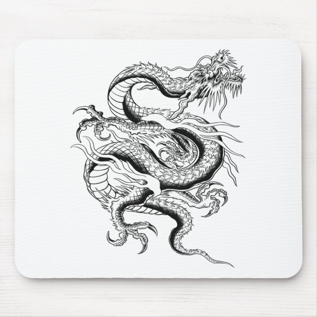 Mousepad Dragão chinês afortunado (Frente)