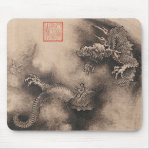 Mousepad Dragão Chinês Ano Astrologico Zodíaco MP