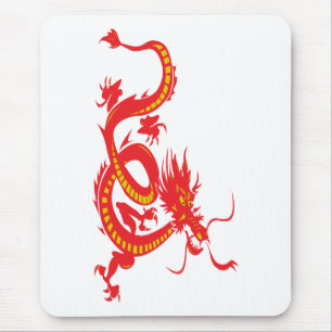 Mousepad Dragão chinês do vermelho do ano novo