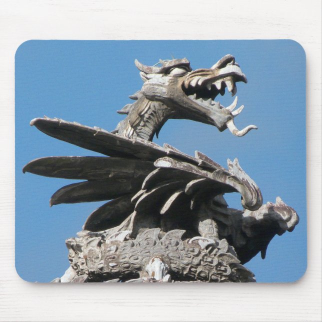 Mousepad Dragão, City Hall Cardiff, País de Gales, Reino Un (Frente)