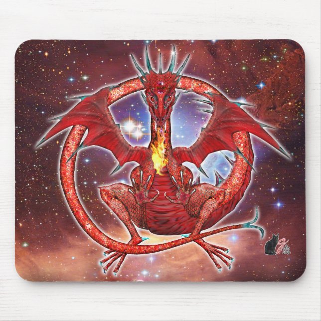 Mousepad Dragão Cósmico Pyrope (Frente)