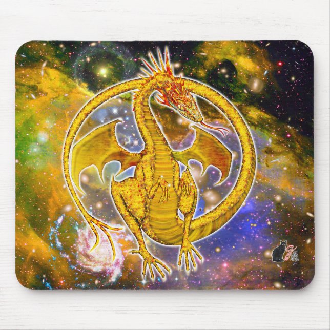 Mousepad Dragão Cósmico Topázio (Frente)