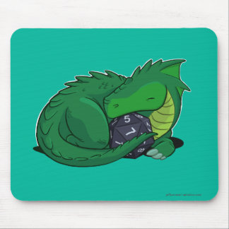 Mousepad Dragão D20 verde