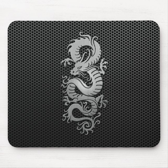 Mousepad Dragão de aço do chinês da malha (Frente)