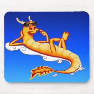 Mousepad Dragão de Chillax (azul)